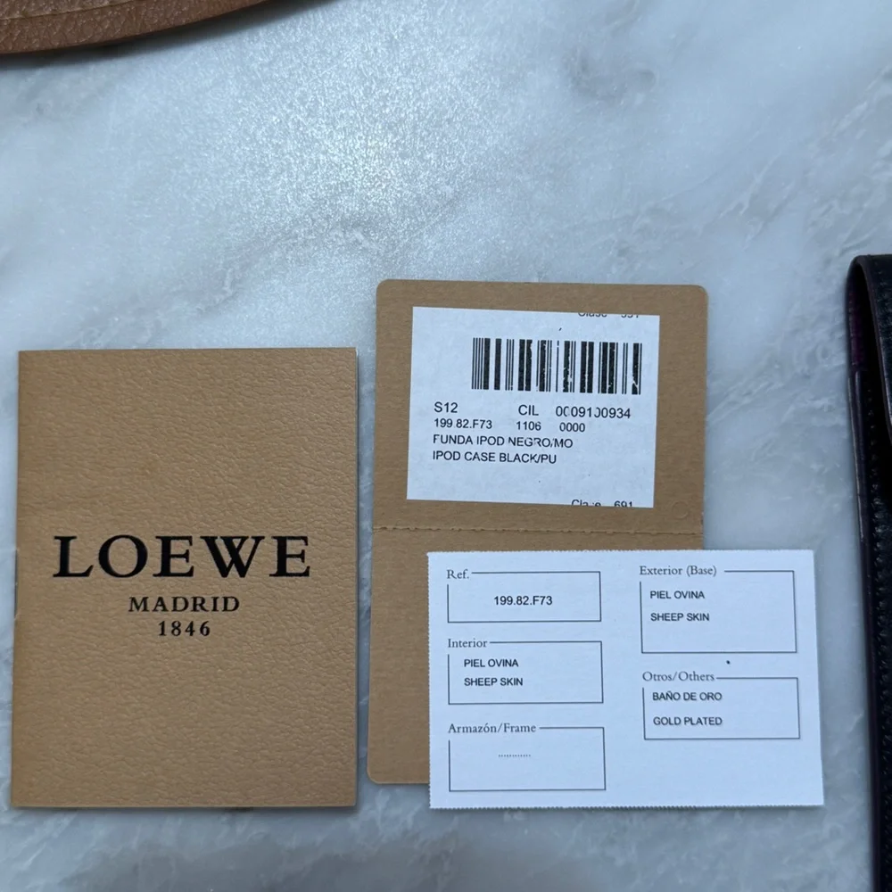 Vintage Loewe Black Leather iPod Holster